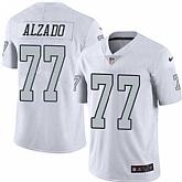 Nike Men & Women & Youth Raiders 77 Lyle Alzado White Color Rush Limited Jersey,baseball caps,new era cap wholesale,wholesale hats